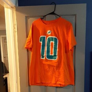 Tyreek Hill Miami Dolphins Nike Player Name & Number T-Shirt - Orange
